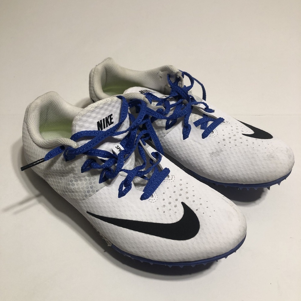 Nike Rival S Racing Sprint Hard Cleats Key Included Size 9 White